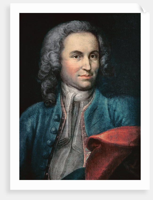 Portrait presumed to be Johann Sebastian Bach, 1717-23 by Johann Ernst Rentsch