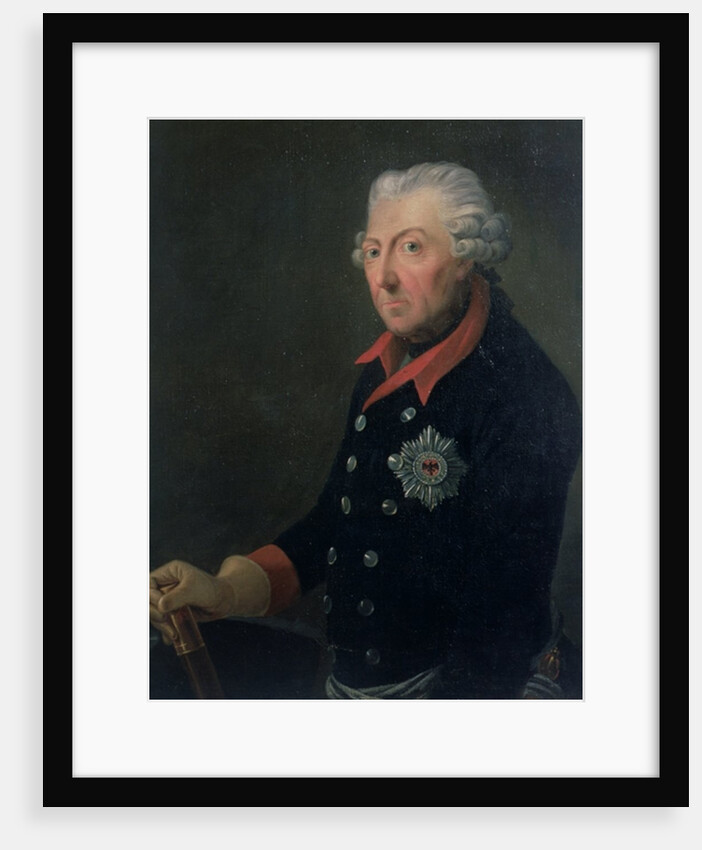 Friedrich the Great Wearing the Uniform of the 15th Infantry Regiment by J.H.C. Franke