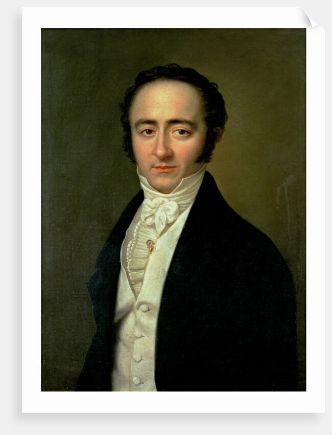 Franz Xaver Mozart, later known as Wolfgang Amadeus, younger son of Wolfgang Amadeus Mozart, 1825 by Karl Gottlieb Schweikert