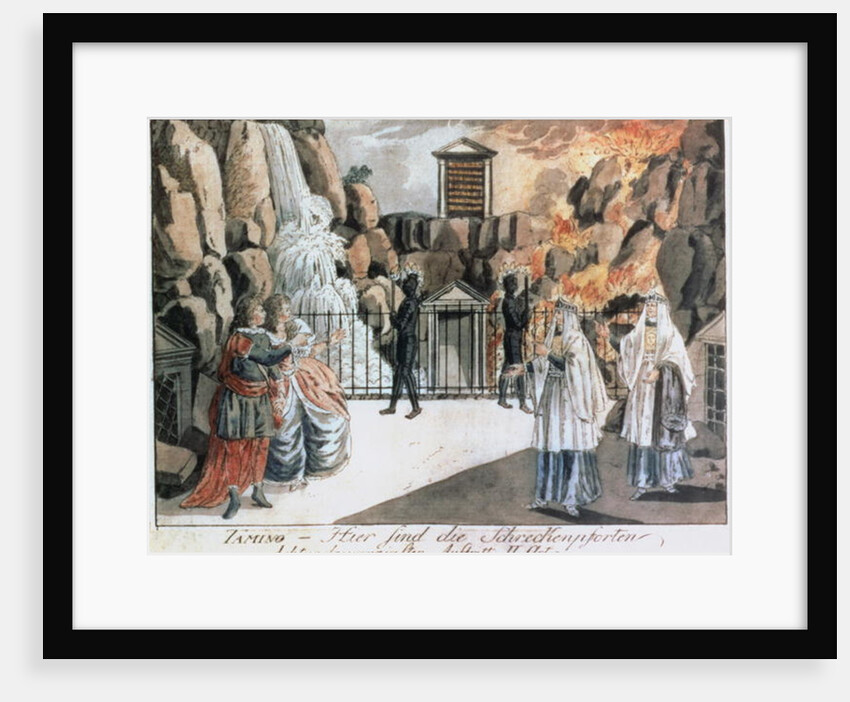 Tamino and Pamina before the temple by Joseph & Peter Schaffer