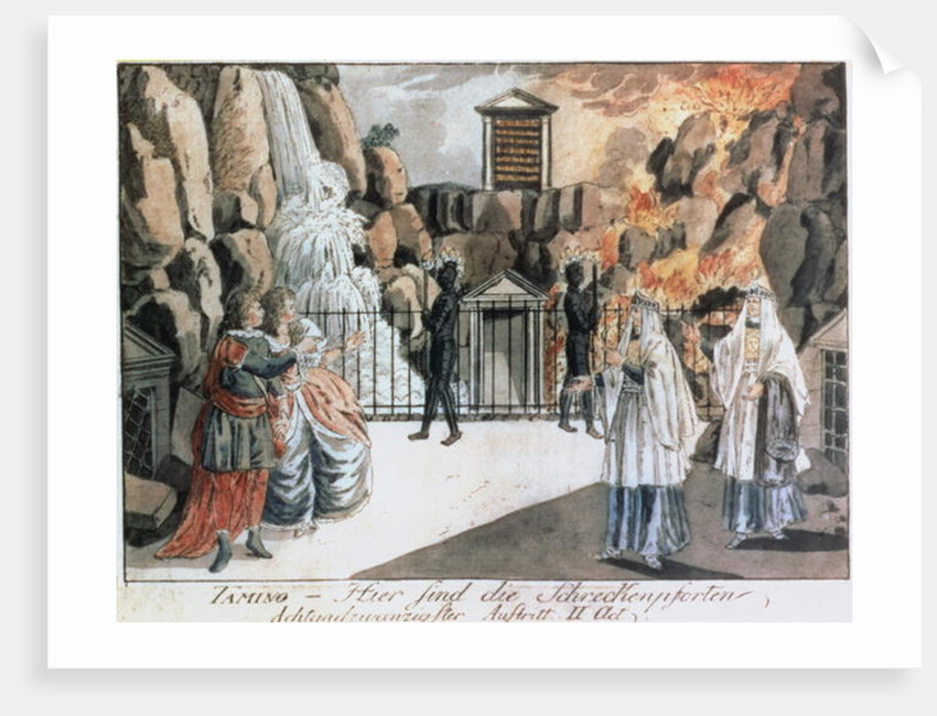 Tamino and Pamina before the temple by Joseph & Peter Schaffer