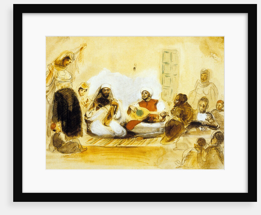 Jewish Musicians, c.1832 by Ferdinand Victor Eugene Delacroix