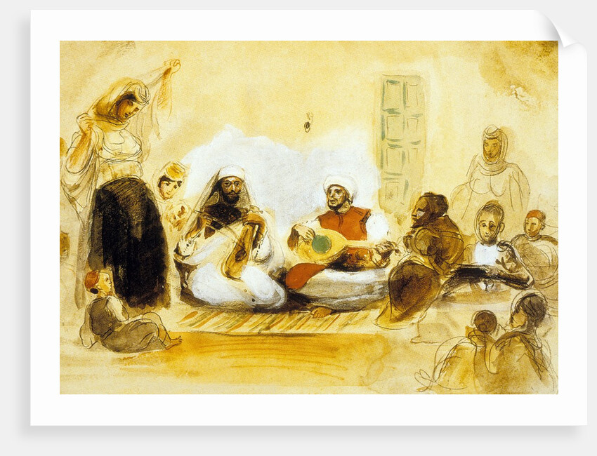 Jewish Musicians, c.1832 by Ferdinand Victor Eugene Delacroix
