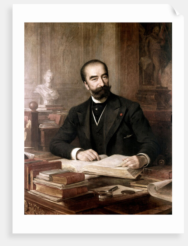 Marie Francois Sadi Carnot at his Desk by Theobald Chartran