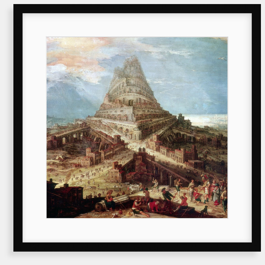 Construction of the Tower of Babel, 16th-17th century by Hendrick van Cleve