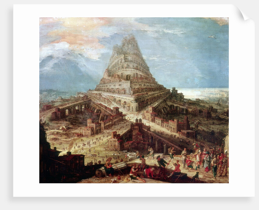 Construction of the Tower of Babel, 16th-17th century by Hendrick van Cleve