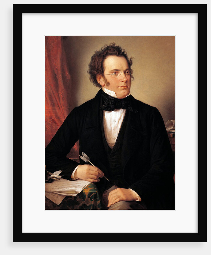 Franz Schubert by Wilhelm August Rieder
