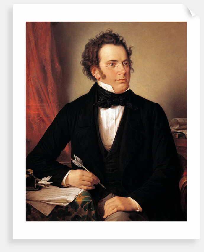 Franz Schubert by Wilhelm August Rieder