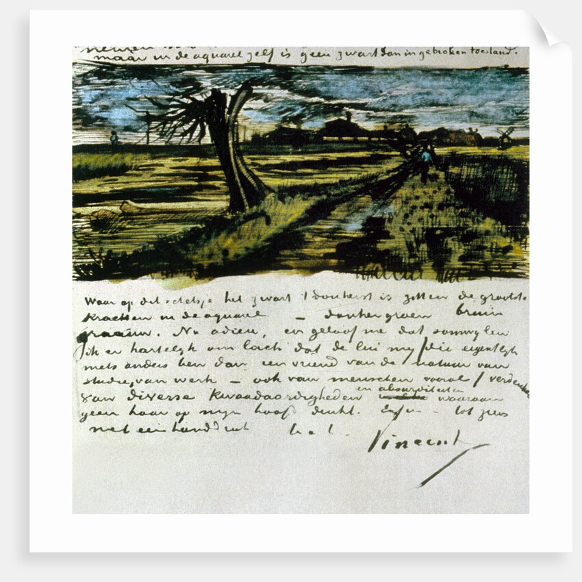Letter 252 from Vincent van Gogh to Theo van Gogh: Pollard Willow, c.1st August 1882 by Vincent van Gogh