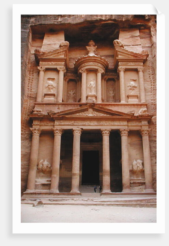 Facade of the Khazneh Firaoun by Nabatean