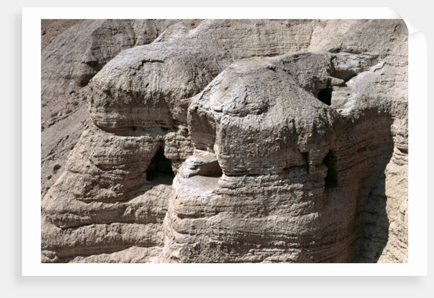 View of the Qumran Caves, where the Dead Sea Scrolls were discovered in 1947 by Anonymous