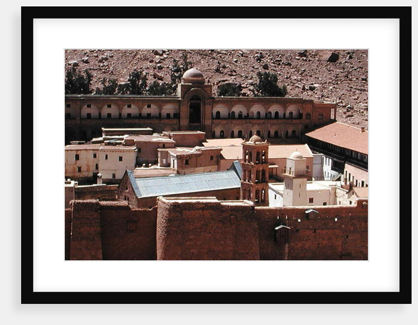 View of the complex of the Sacred Monastery of the God-Trodden Mount Sinai by Byzantine School