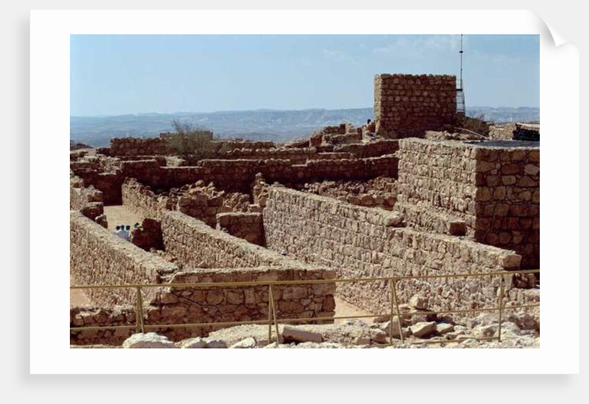 Remains of the fortress palace, built by Herod the Great c.37-31 BC by Anonymous