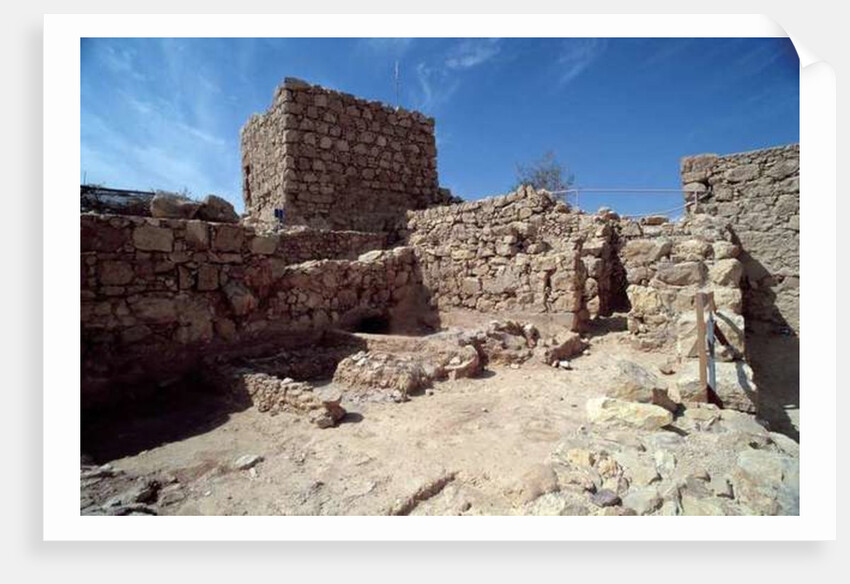 Remains of the fortress palace, built by Herod the Great c.37-31 BC by Anonymous