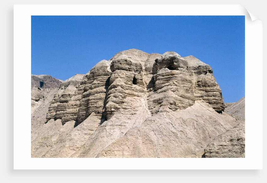 View of the Qumran Caves, where the Dead Sea Scrolls were discovered in 1947 by Anonymous