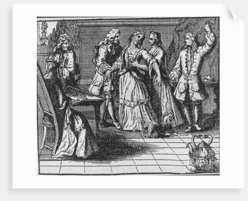 Illustration from 'The Rape of the Lock' by Alexander Pope 1714 by English School