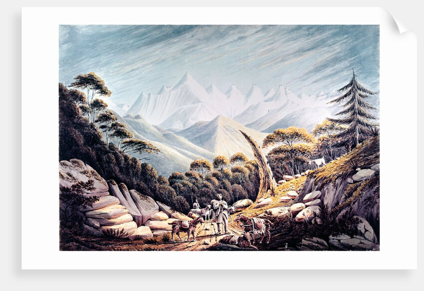 Nepalese Herdsmen in the Himalayas, 1826 by James Manson