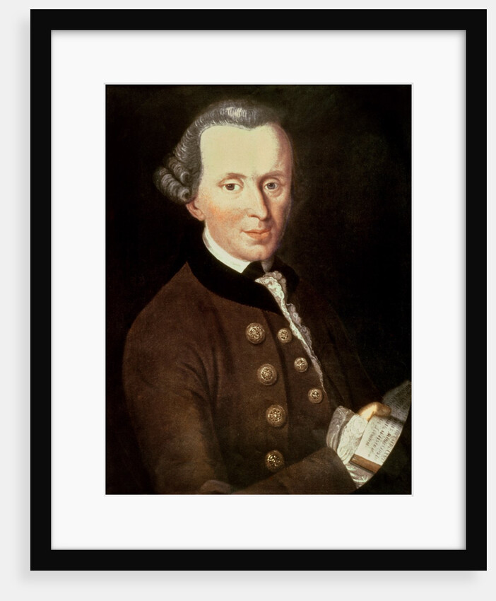 Immanuel Kant, 1768 by Johann Gottlieb Becker
