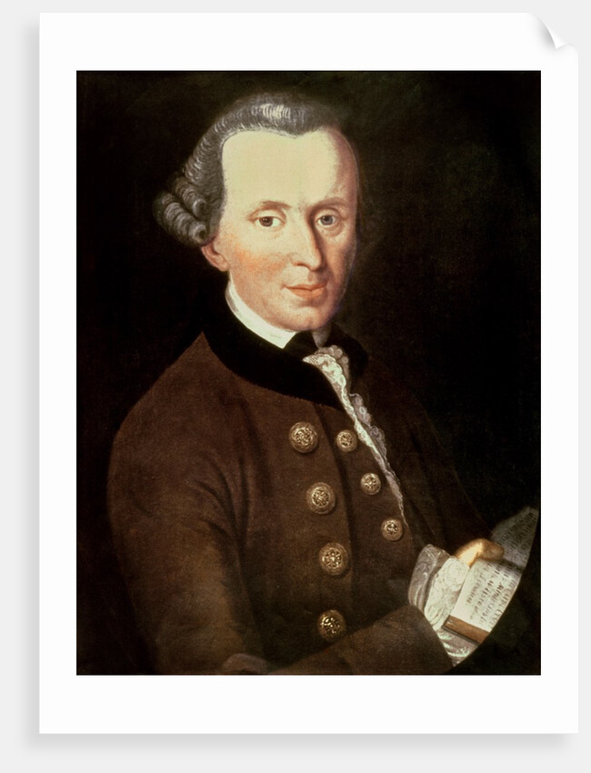 Immanuel Kant, 1768 by Johann Gottlieb Becker