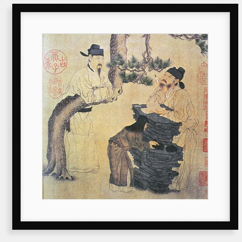 An Ancient Chinese Poet, facsimile of original Chinese scroll by School Chinese