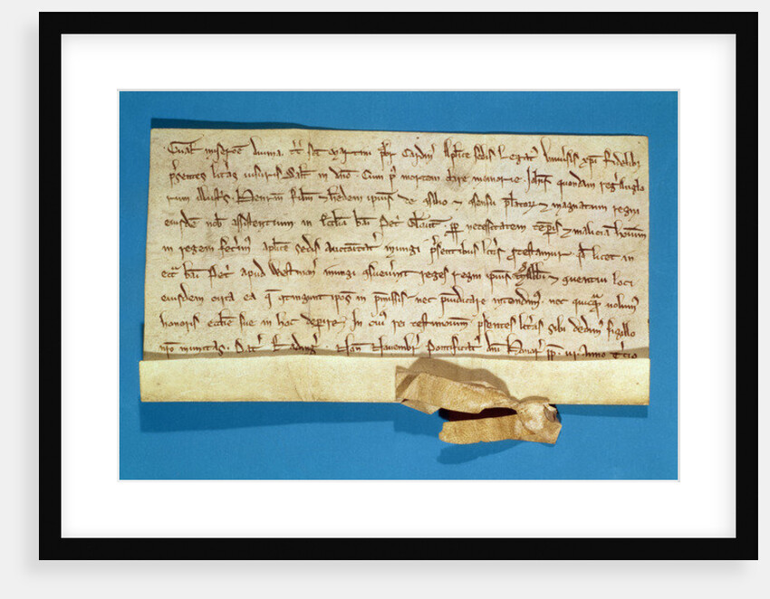 A formal protest over the anointment of Henry III in Gloucester, written by the Papal Legate, Cardinal Gualo, 1218 by Italian School