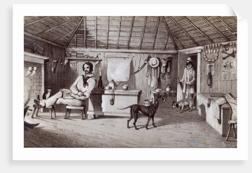 The Squatter's First Home, c.1847 by Alexander Denistoun Lang