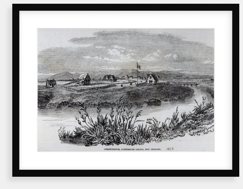 Christchurch, Canterbury Colony, New Zealand by English School