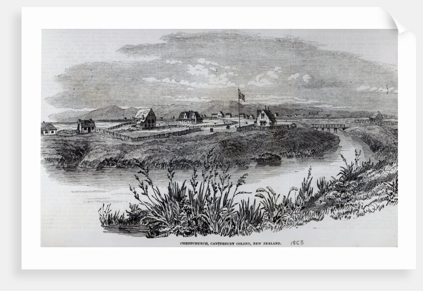 Christchurch, Canterbury Colony, New Zealand by English School