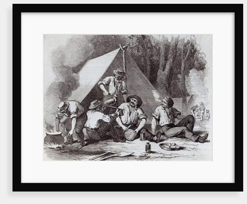 Mount Alexander gold-diggers at evening mess by English School