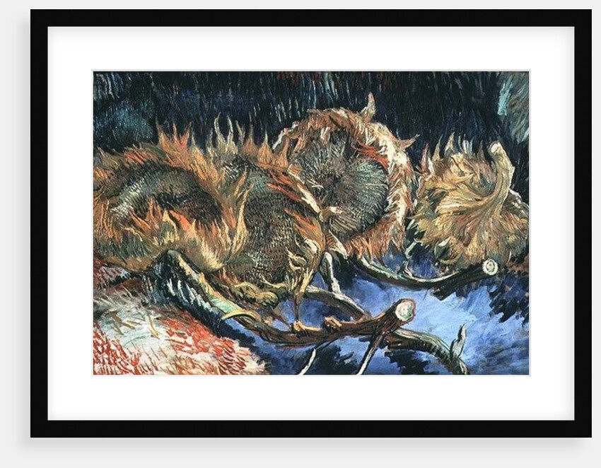 Four sunflowers gone to seed, 1887 by Vincent van Gogh