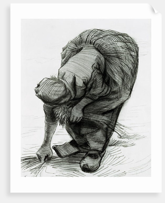 Peasant Woman Gleaning, 1885 by Vincent van Gogh