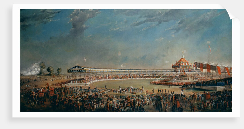 Delhi Durbar, celebration on the occasion of Queen Victoria becoming Empress of India, 1877 by Alexander Caddy