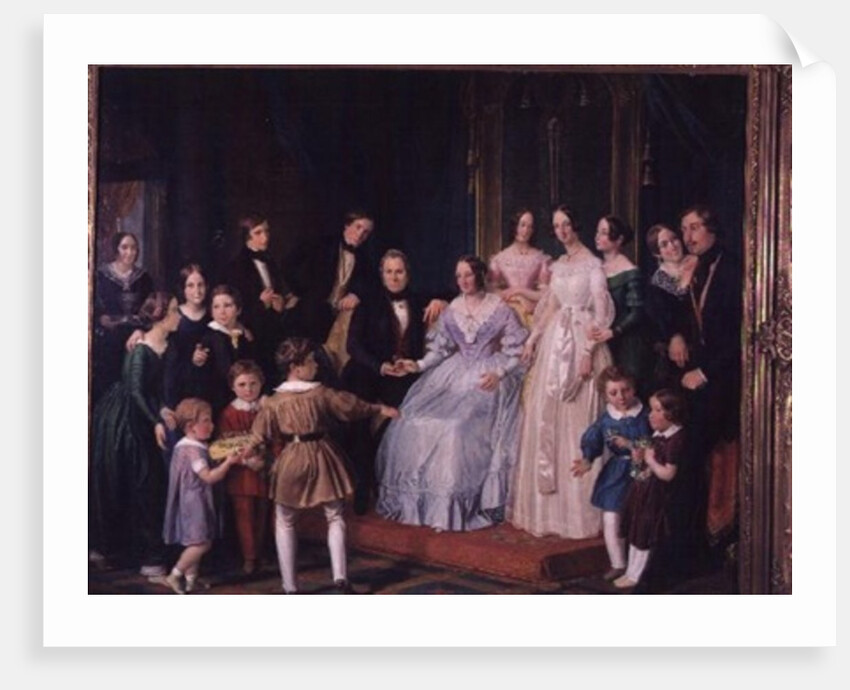 The Neuss Family, 1842 by Johann Baptist Joseph Bastine