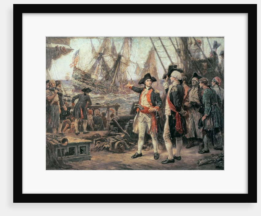 The ship that sank the Victory, 1779 by Jean Leon Gerome Ferris