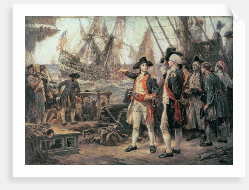 The ship that sank the Victory, 1779 by Jean Leon Gerome Ferris