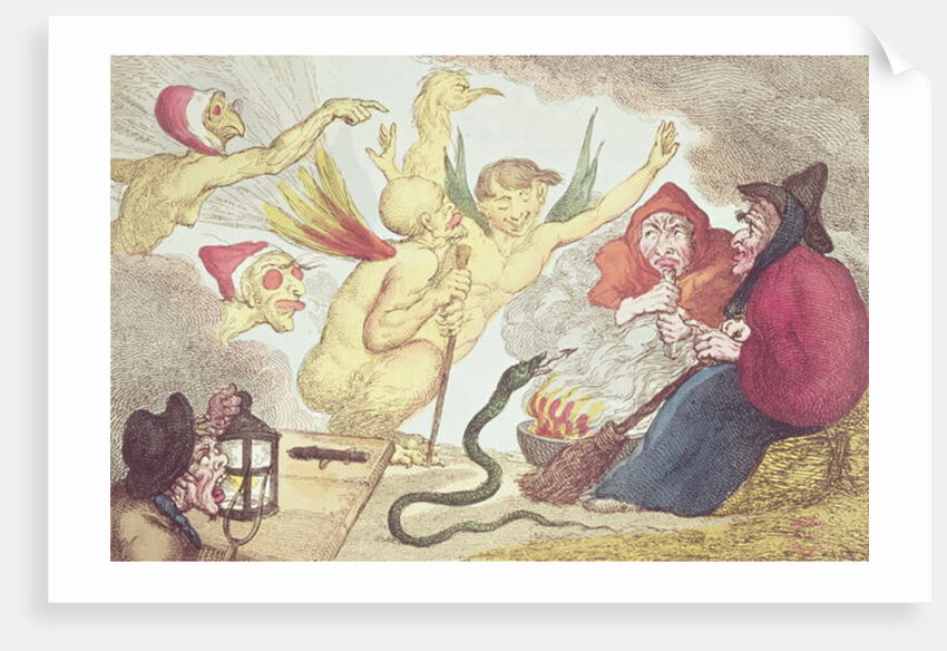 Witches in a Hayloft by Thomas Rowlandson