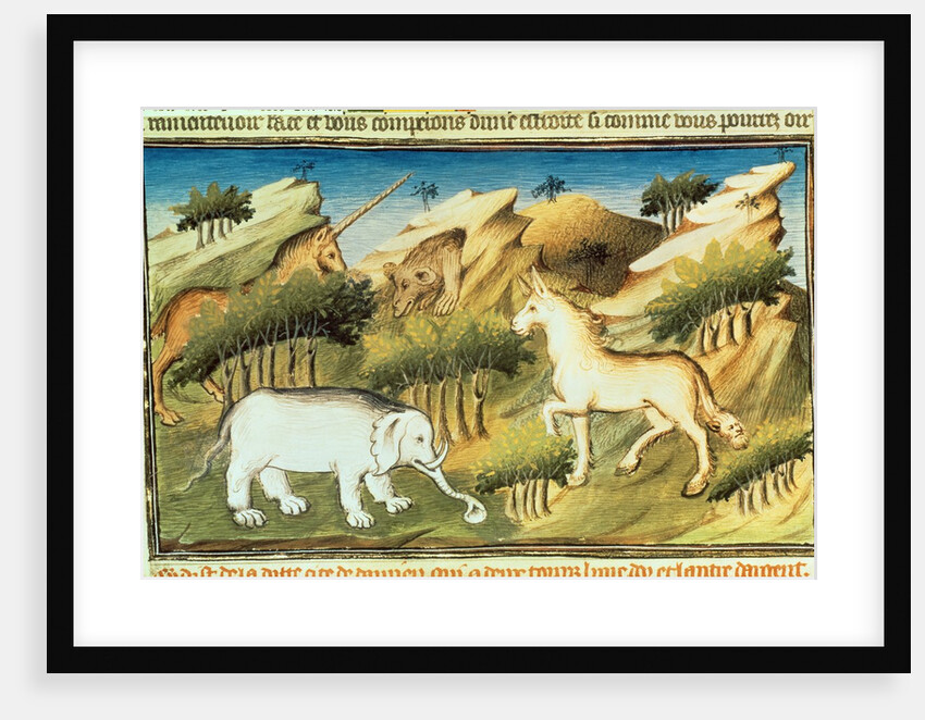 Mythical animals in the wilderness, c.1410-12 by Boucicaut Master