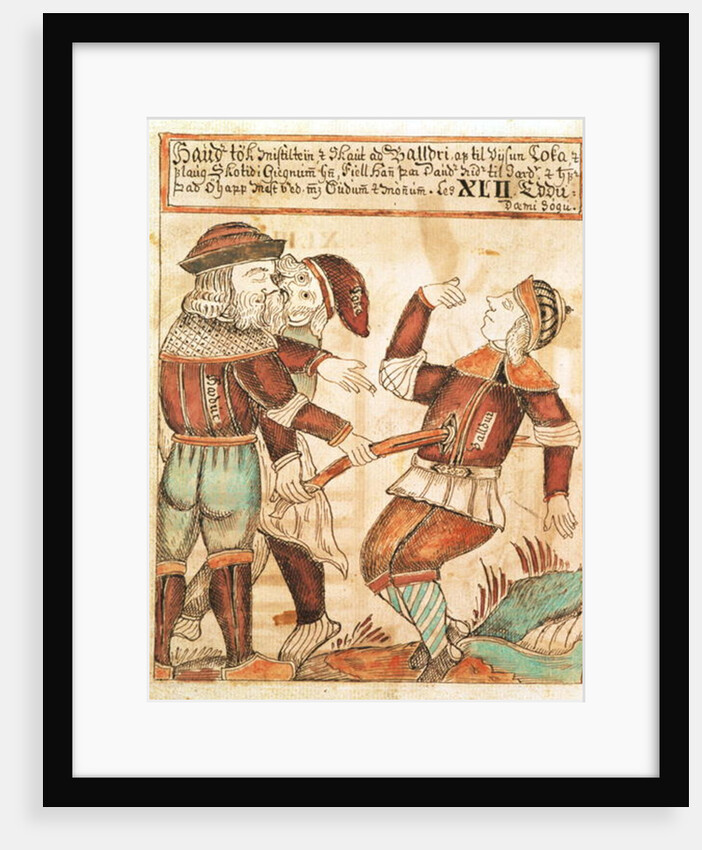 Ny Kgl Saml 1867.4, s.95v The Killing of Balder by Icelandic School
