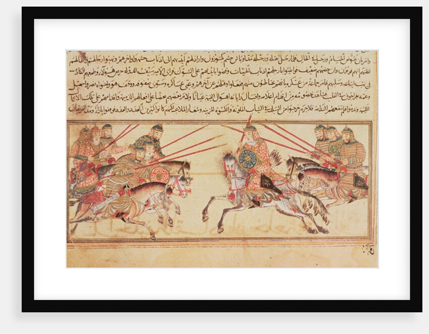 Battle between Mongol tribes by Islamic School