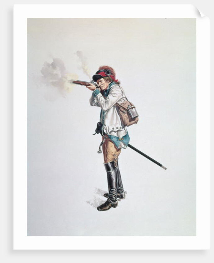 One of Washington's 3rd Continental Dragoons by American School