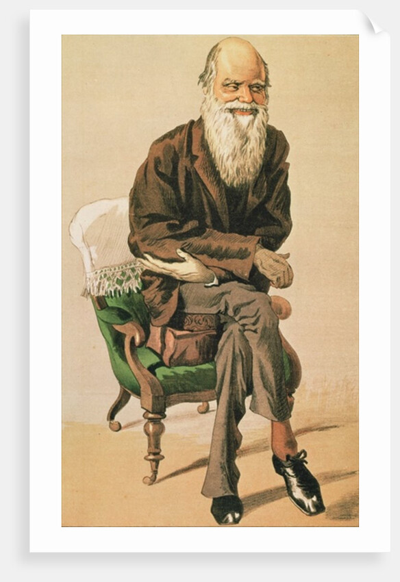 Men of the Day, no. 33, Charles Darwin, cartoon from Vanity Fair by Anonymous