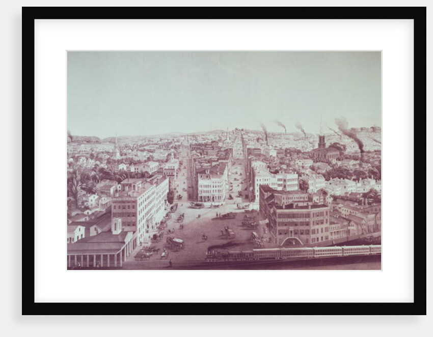 View of Utica City, New York State by American School