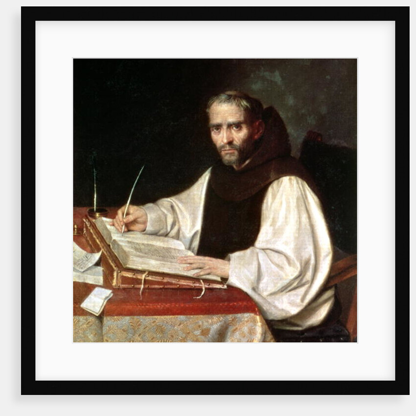 Portrait of Jose de Siguenza, prior and librarian of the monastery of San Lorenzo, 1602 by Spanish School