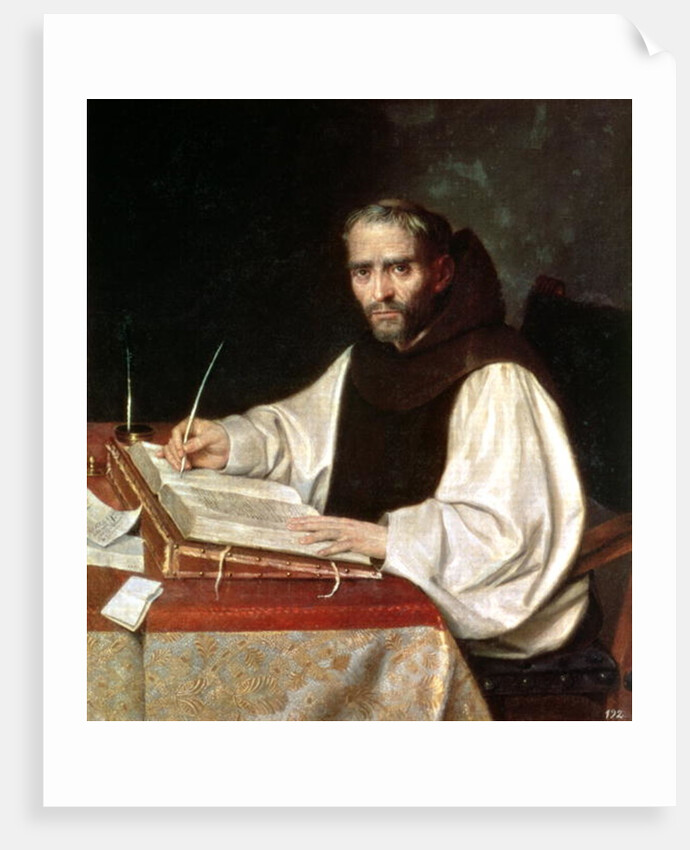 Portrait of Jose de Siguenza, prior and librarian of the monastery of San Lorenzo, 1602 by Spanish School