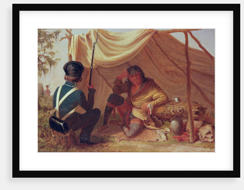 Osceola in Captivity, c.1837 by Captain Seth Eastman