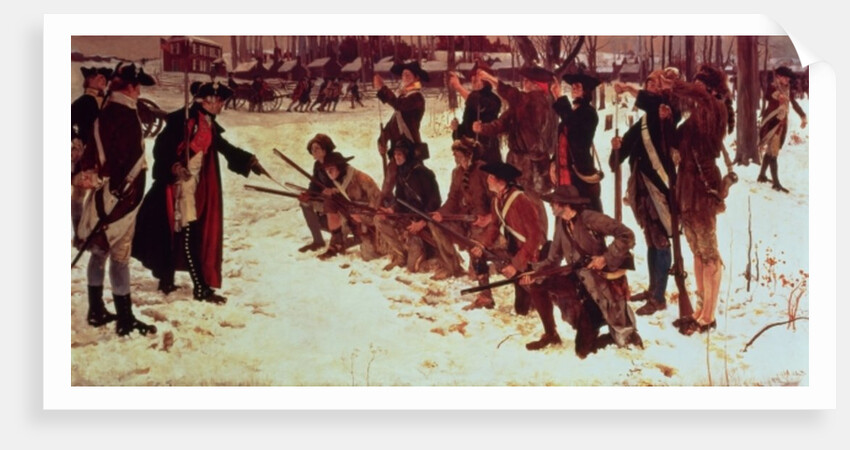 Baron von Steuben drilling American recruits at Valley Forge in 1778, 1911 by Edwin Austin Abbey