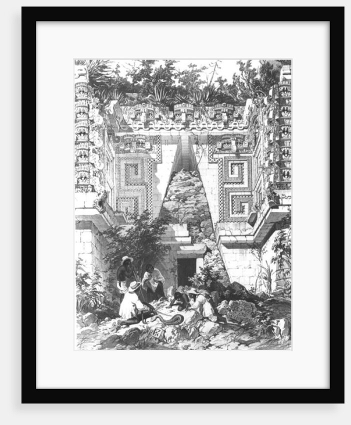 Ruins of a Mayan temple, 19th century by Anonymous