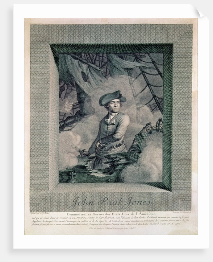 Portrait of John Paul Jones by Claude Jacques Notte