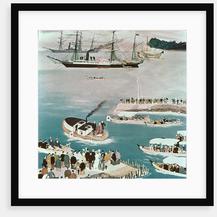 Japan's first foreign mission, heading to USA, 1871 by Anonymous