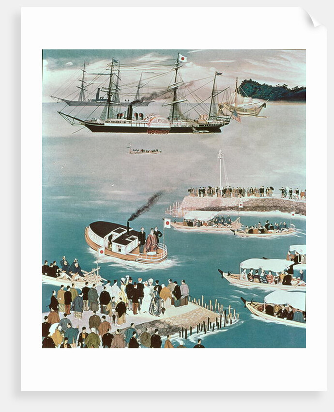 Japan's first foreign mission, heading to USA, 1871 by Anonymous